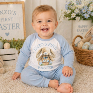personalised first easter pyjamas